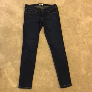 Hollister Low Rise Super Skinny Jeans - Dark Wash